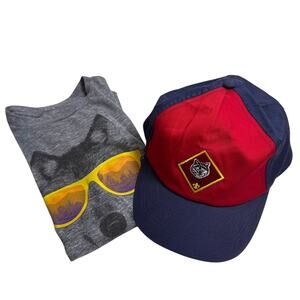 Cub Scouts Wolf Bundle 2nd Grade Second Grade Boy Scouts Hat Tee Shirt Sz Small